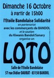 Loto etoile bandolaise 16 octobre 2016